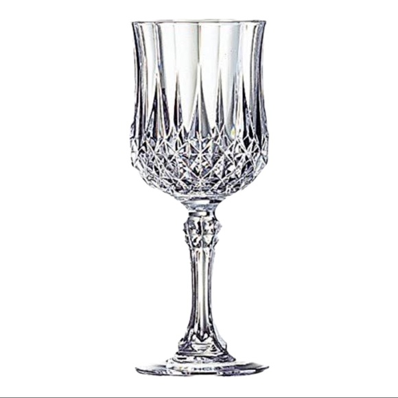 Vintage Lead Crystal Drink Wine Glass set of 6 - Picture 3 of 4